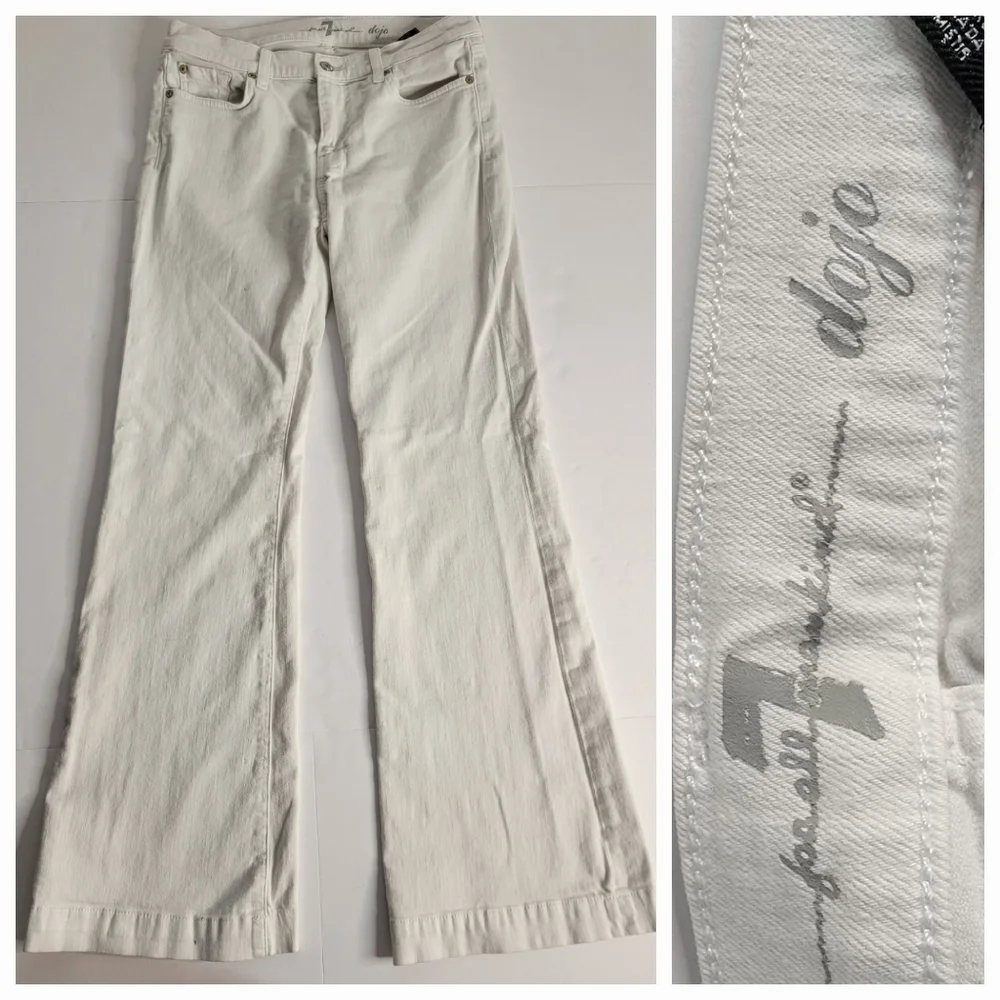 7 For All Mankind Dojo Jeans Sz 30 White